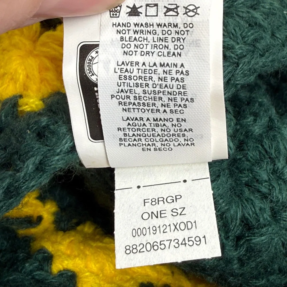 Nike Team Oregon Ducks‎ Crochet Beanie Green Yellow Floral Knit Hat F8RGP OSFM